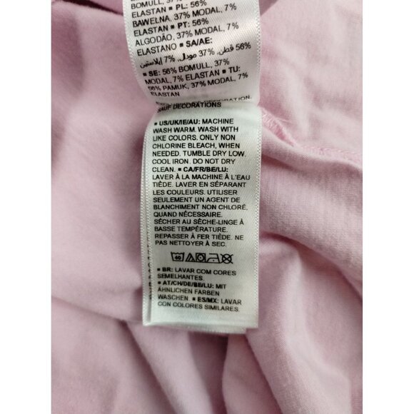 Essentials Misses Medium Light Pink Short Sleeve Crew Neck T-Shirt - Picture 5 of 5